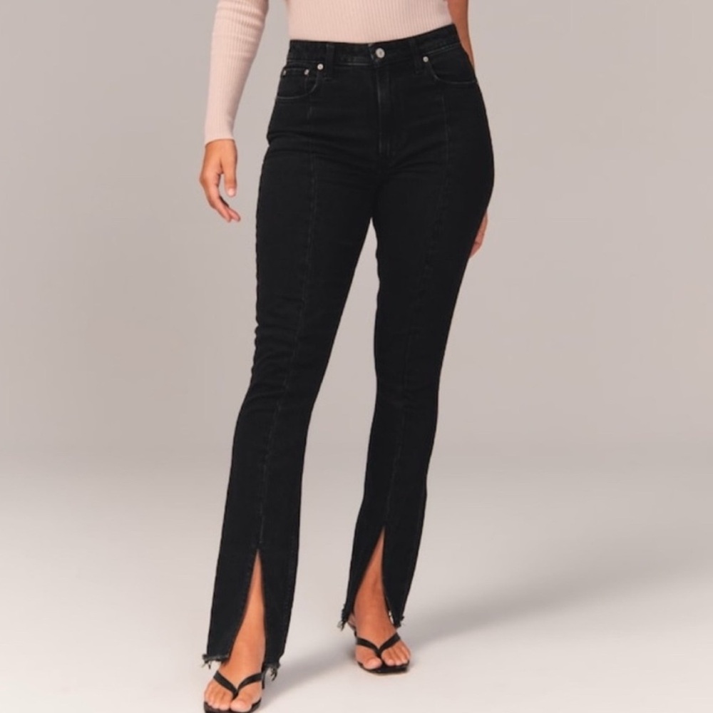 Abercrombie & Fitch Black Flare Jeans